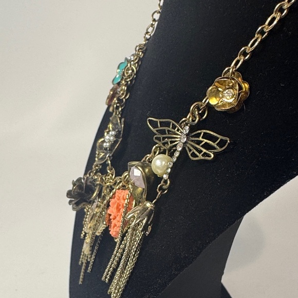 Lucky Brand Gold Necklace with Colorful Charms - Picture 10 of 14